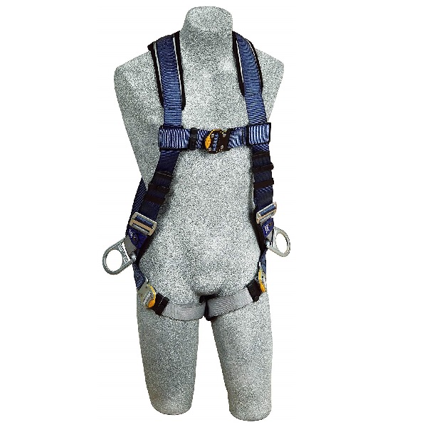 EXOFIT HARNESS,VEST,BACK& SIDE D-RINGS, SZ MED