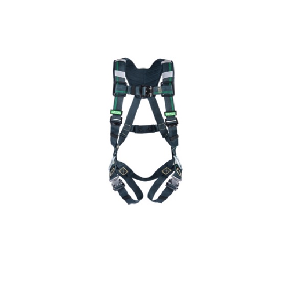 Workman Arc Flash Vest-Style Harness, BACK WEB Loop, Tongue Buckle leg straps, Rubber Covers, Standard (STD)