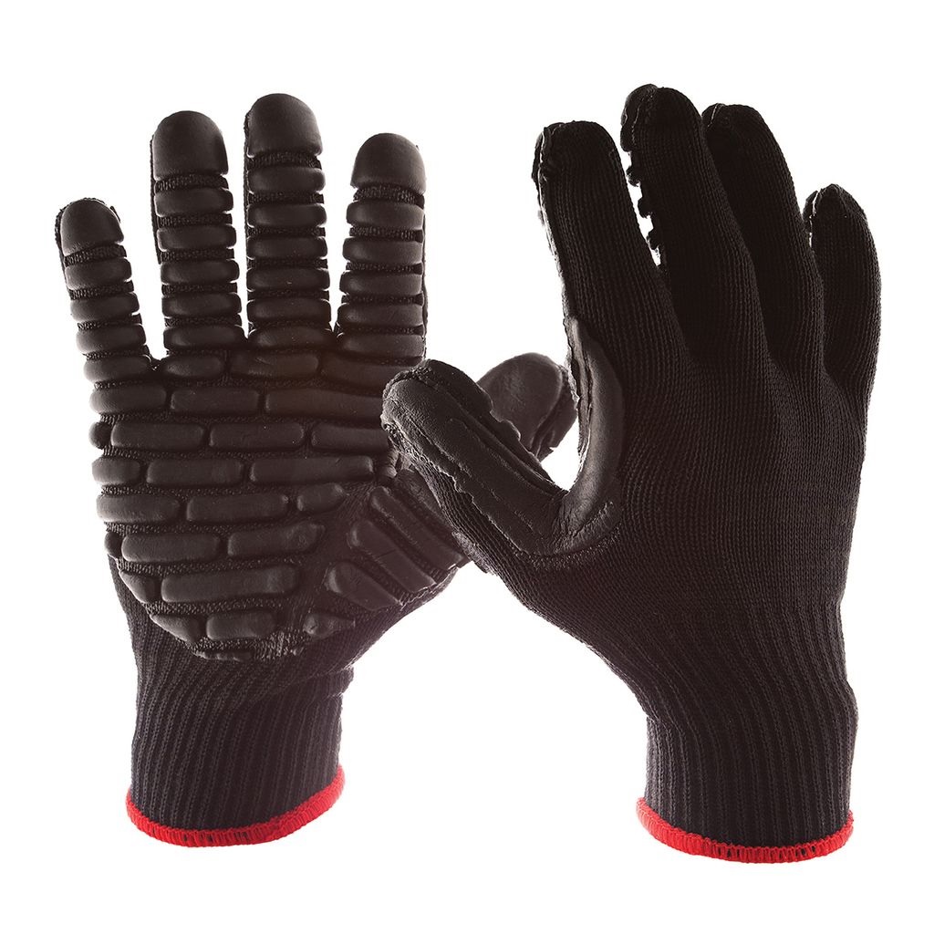 BLACKMAXX ISO M GLOVE ANTIVIBRATION RED CUFF MEETS ISO10819