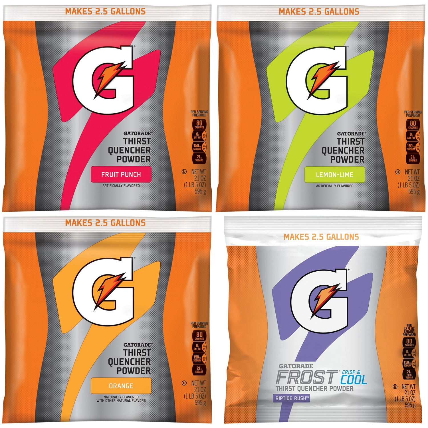 GATORADE,INSTANT POWDER, VARIETY PACK  32/CS