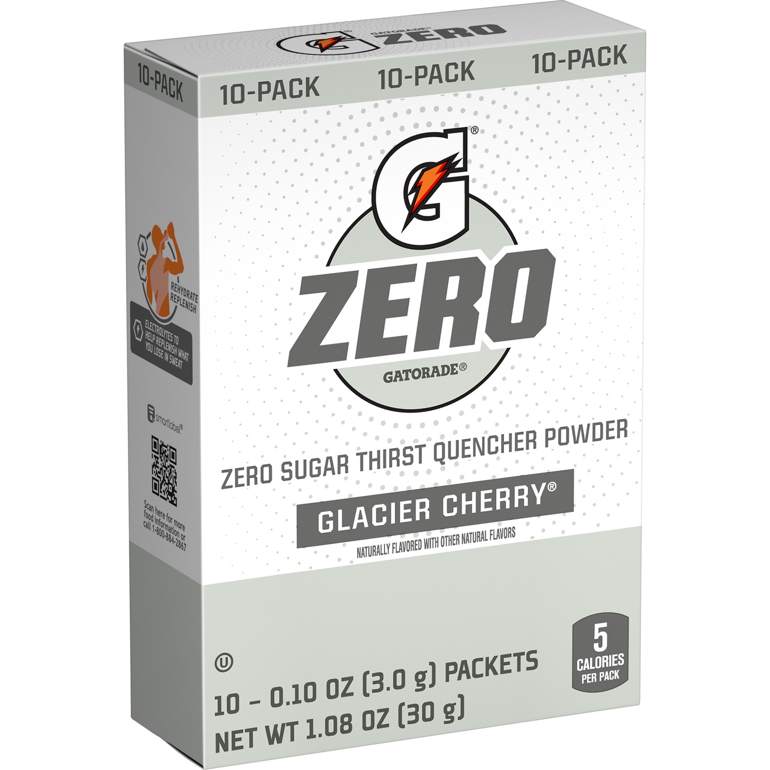 GATORADE ZERO, POWDER, GLACIER CHERRY, 12/BX, 120/CA