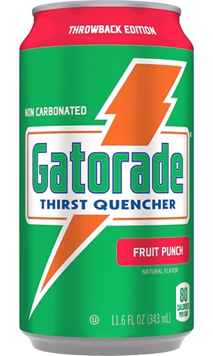 GATORADE, FRUIT PUNCH CANS