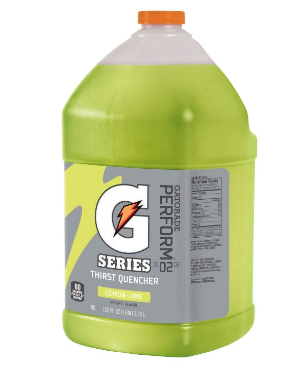 GATORADE,LIQUID CONCENTRATE, LEMON LIME, 1 GALLON, 4/CS